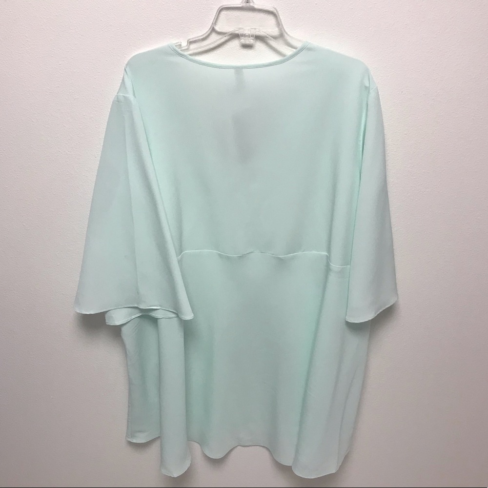 NEW Melissa McCarthy Seven7 Mint Blouse 3x - Picture 4 of 6